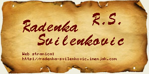 Radenka Svilenković vizit kartica
